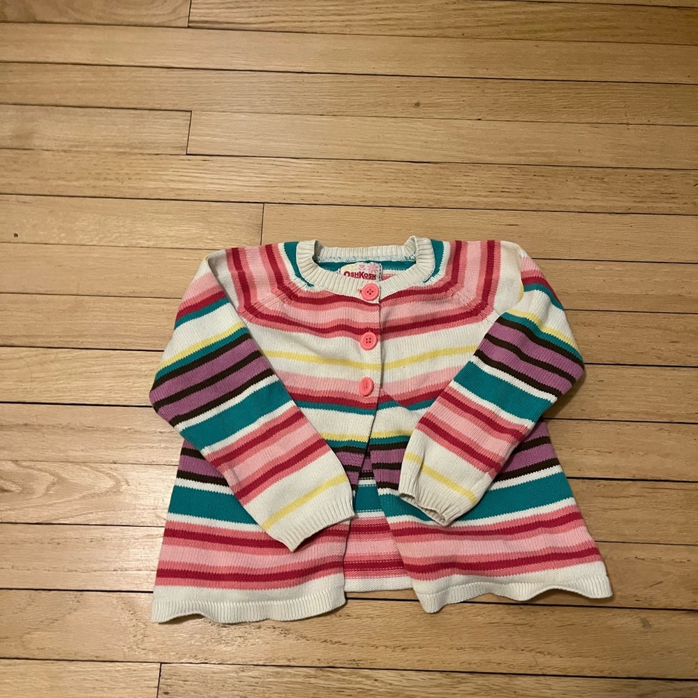 Striped Knit Toddler Sweater